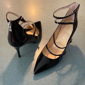 Ivanka Trump, 8m  - “Dritz Strappy Pumps” - Black Patent
